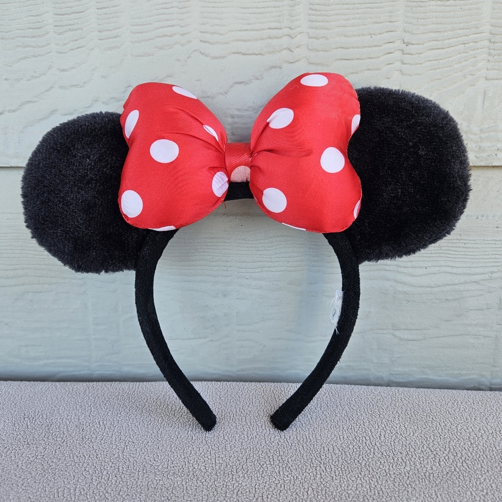 Disney Black and Red Minnie Mouse Ears Headband